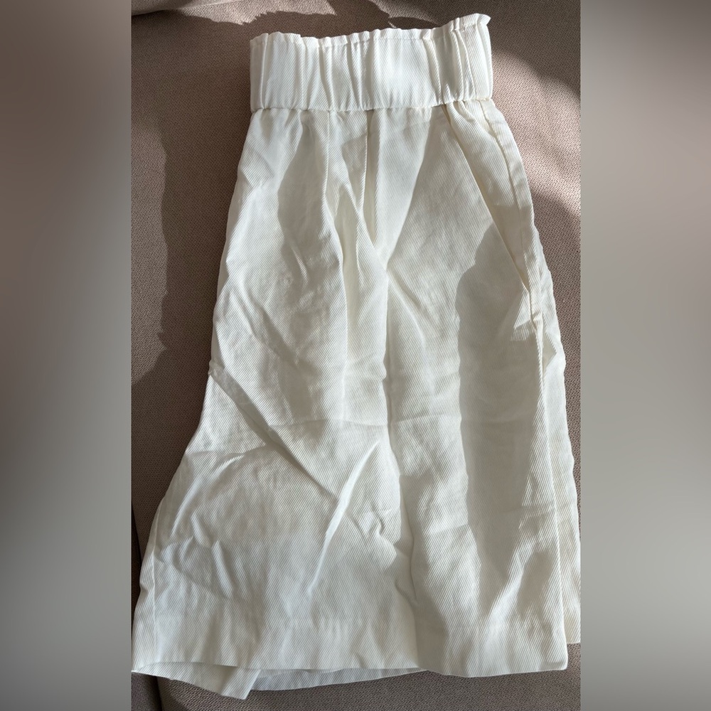 White Corduroy Skirt